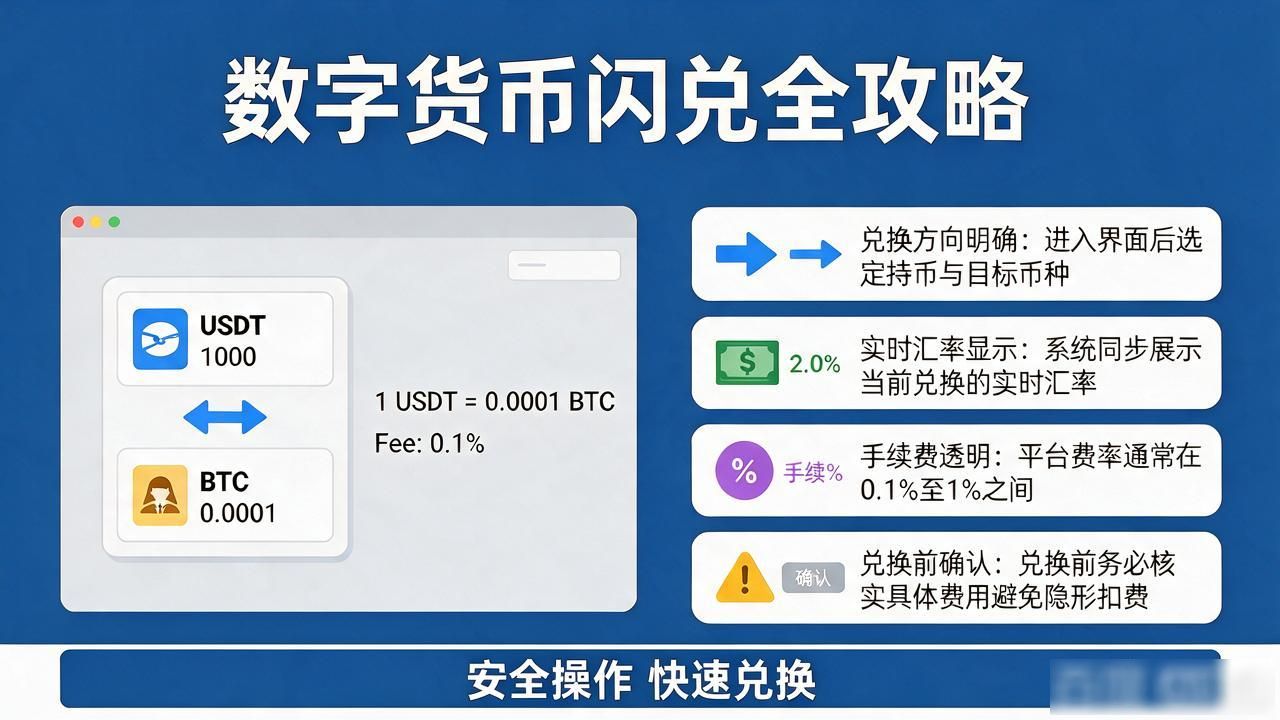 数字货币闪兑全攻略：5分钟搞定一键兑换，手把手教你安全操作