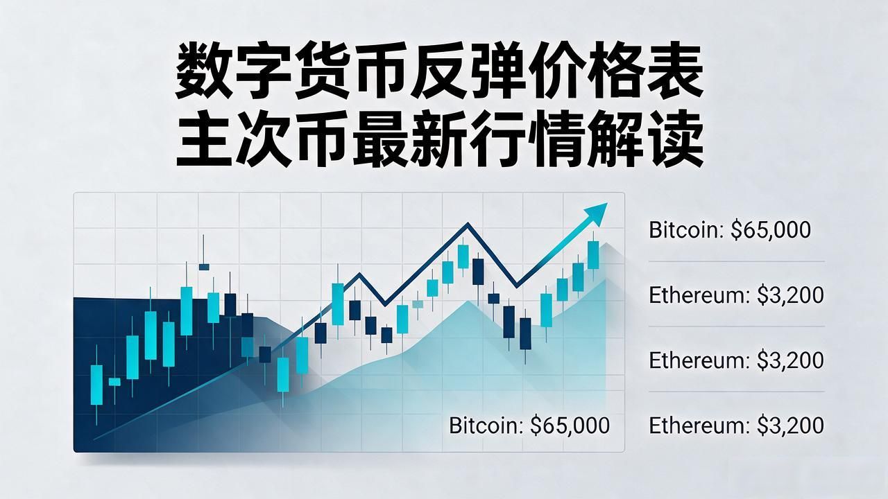 数字货币反弹价格表 主流币最新行情解读