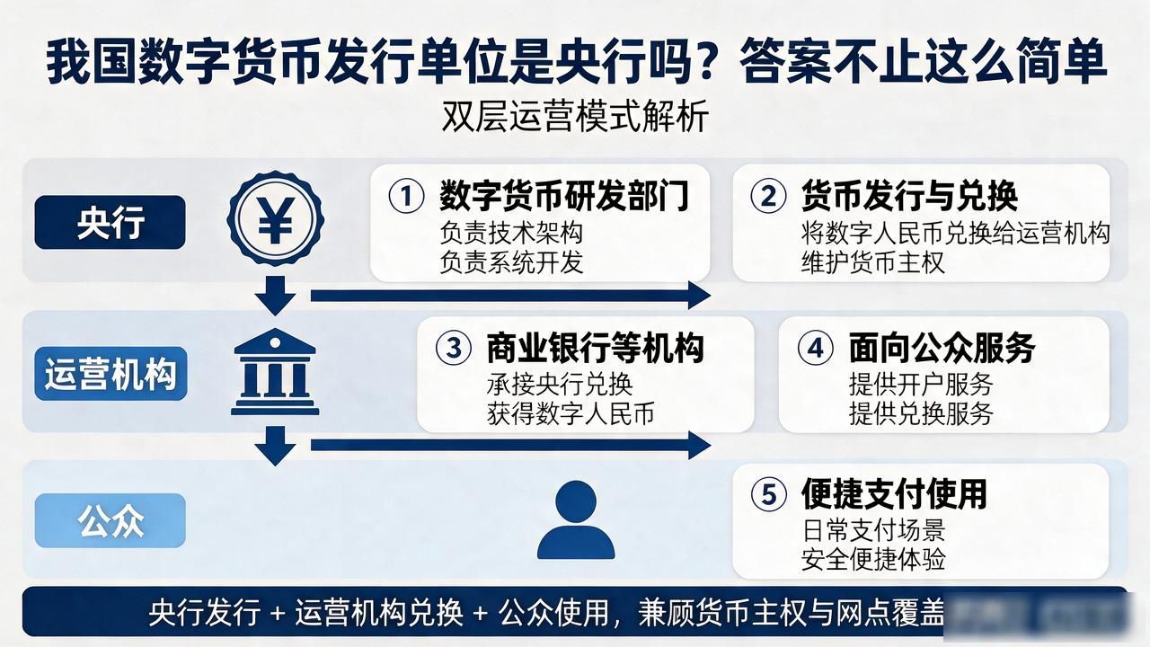 我国数字货币发行单位_数字人民币 中国人民银行发行主体 数字人民币双层运营模式