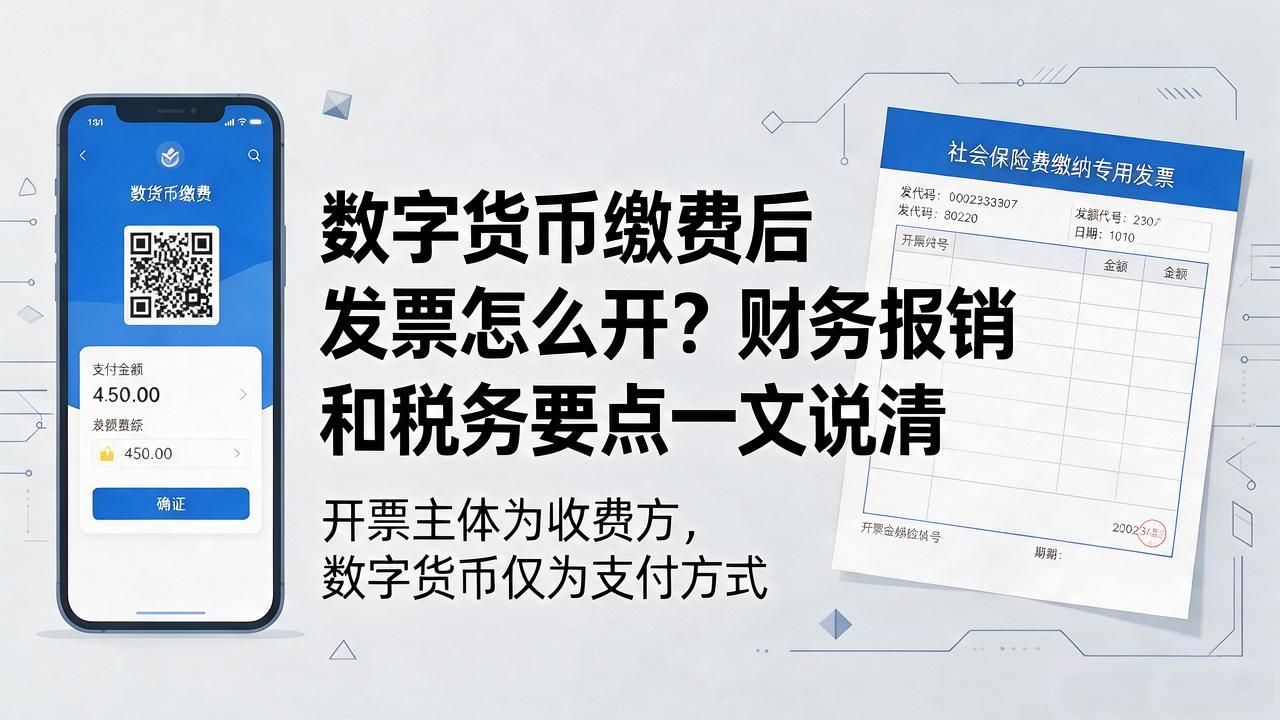 数字货币缴费 发票入账 规范操作_数字货币缴费发票