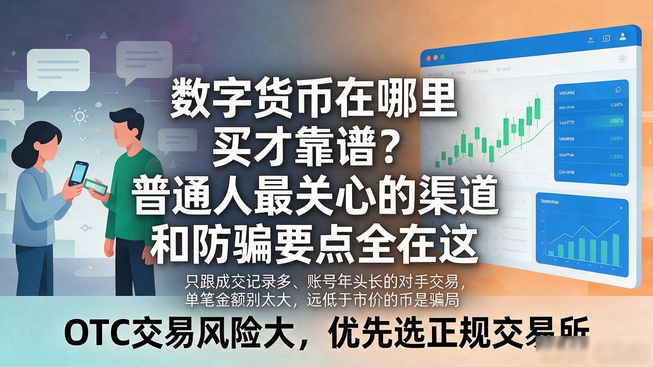 数字货币在哪里买才靠谱？普通人最关心的渠道和防骗要点全在这