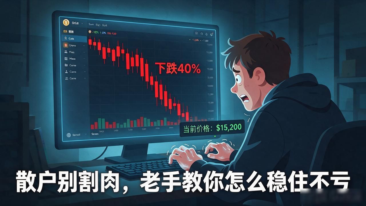 数字货币交易所杀跌，散户别割肉，老手教你怎么稳住不亏