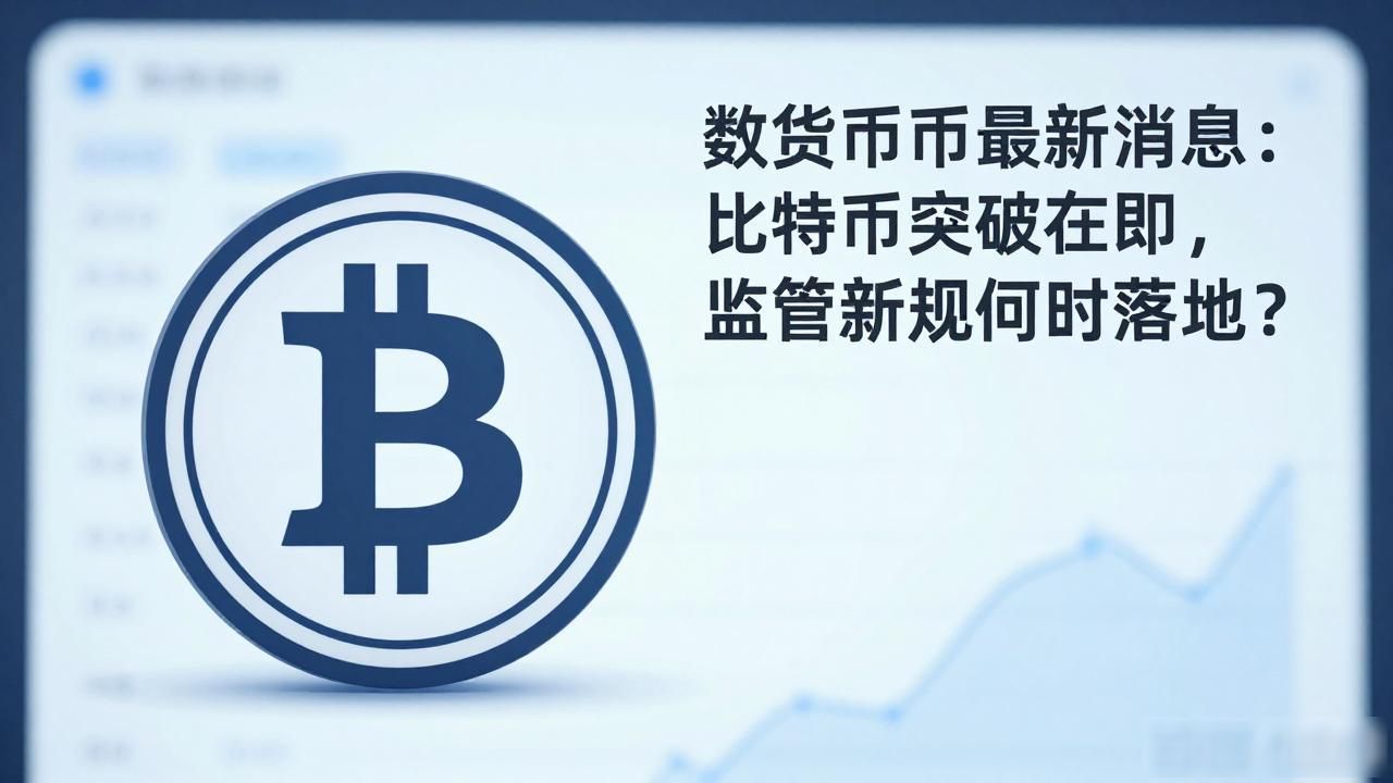 数字货币最新消息：比特币突破在即，监管新规何时落地？
