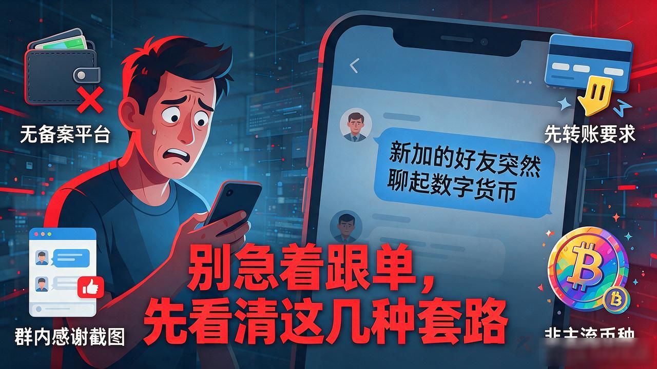 新加的好友突然聊起数字货币，别急着跟单，先看清这几种套路