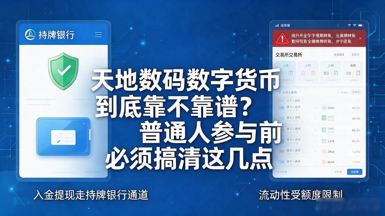 天地数码数字货币到底靠不靠谱？普通人参与前必须搞清这几点