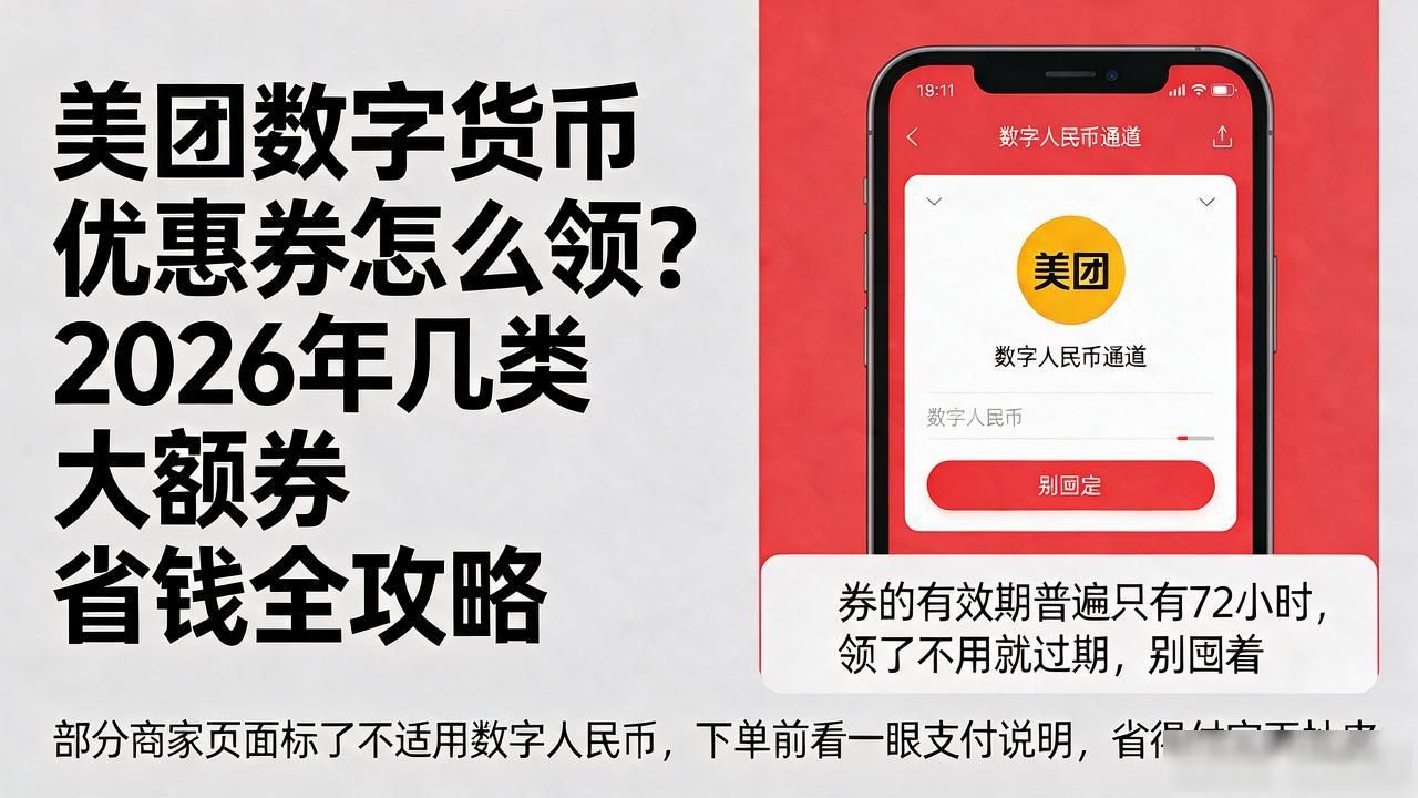 美团数字人民币优惠券_美团数字货币优惠卷_美团外卖数字人民币满减券