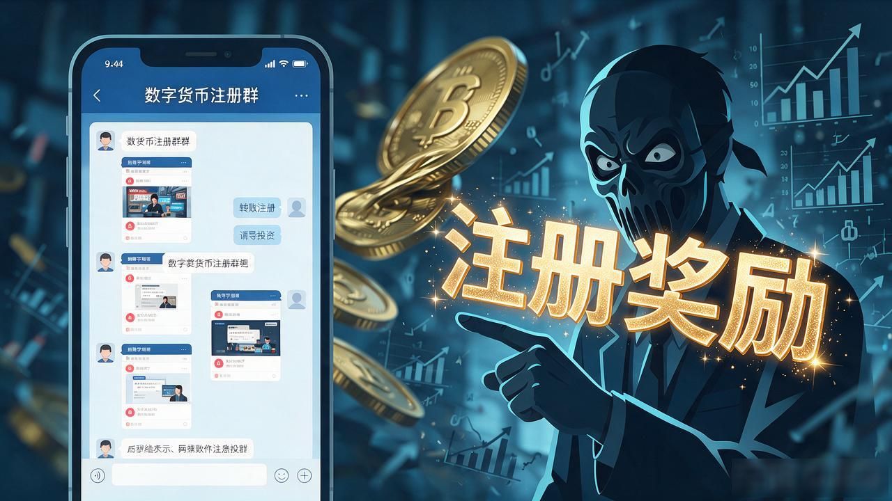 被拉进数字货币注册群，先别急着点注册