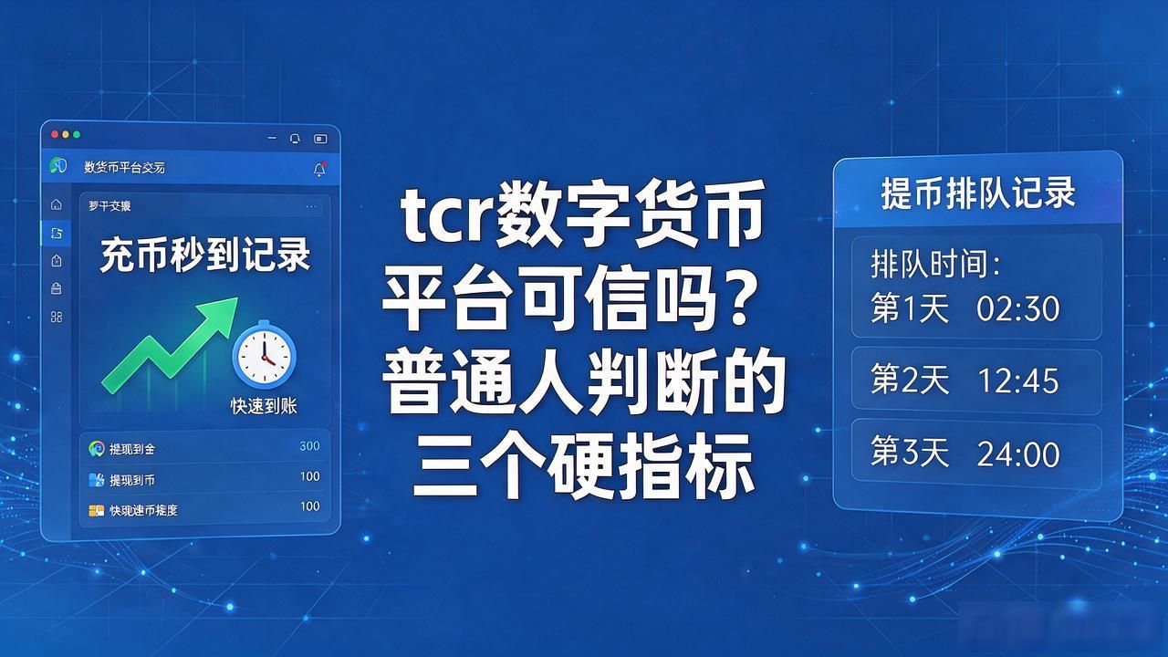 tcr平台选择标准_tcr平台监管资质_tcr数字货币交易平台可信吗