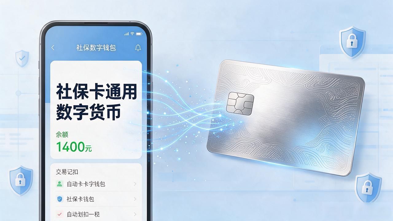 数字人民币医保结算_社保卡通用数字货币_社保数字钱包