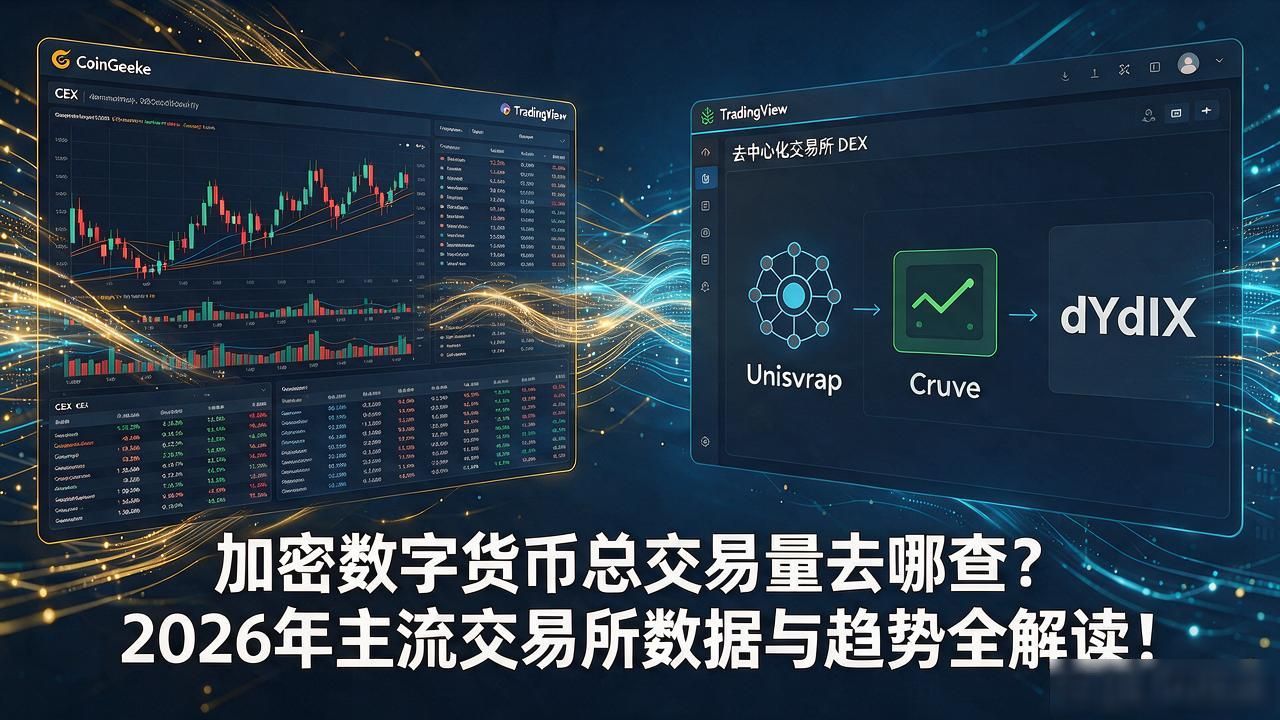 加密数字货币总交易量去哪查？2026年主流交易所数据与趋势全解读