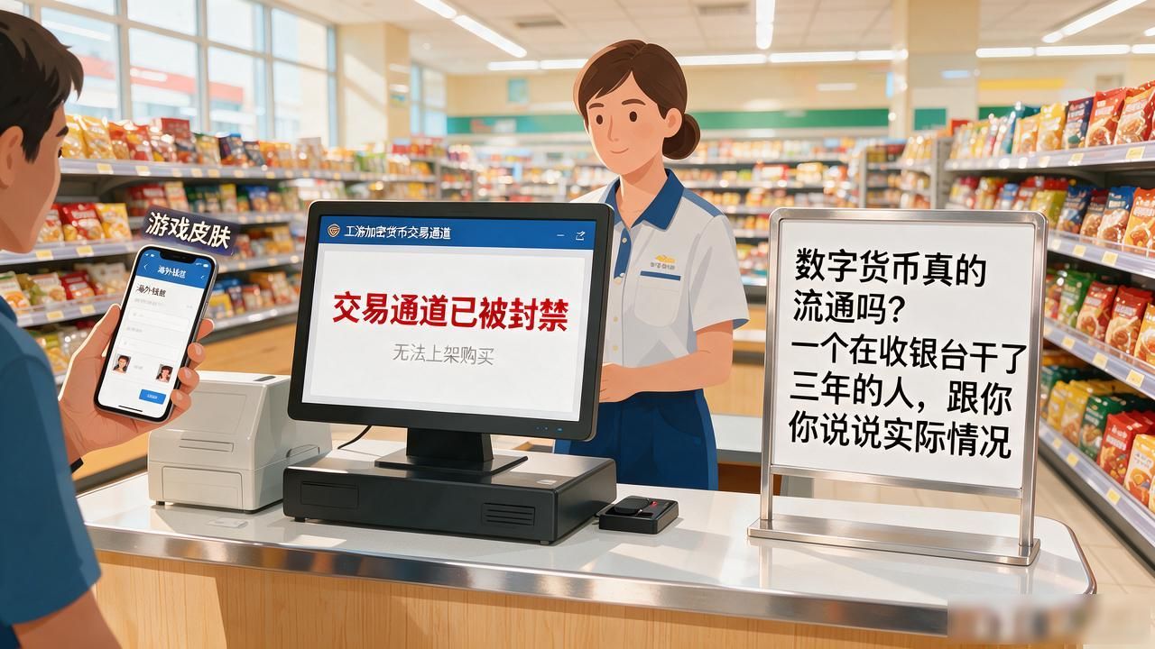 数字货币真的流通吗？一个在收银台干了三年的人，跟你说说实际情况