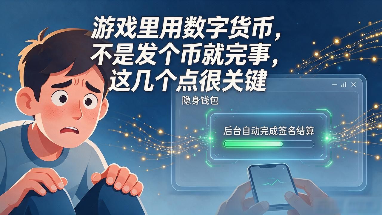 游戏里用数字货币，不是发个币就完事，这几个点很关键