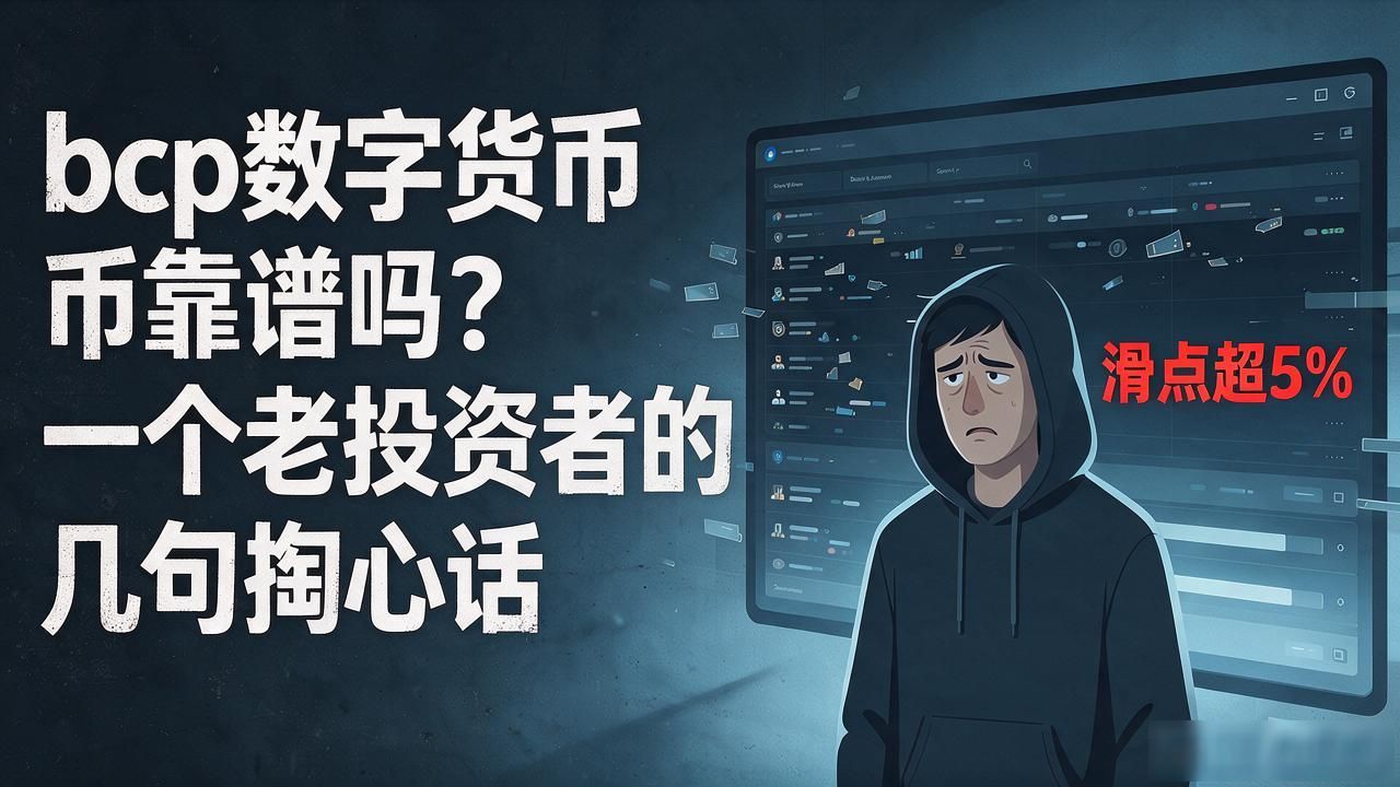 bcp数字货币靠谱吗？一个老投资者的几句掏心话