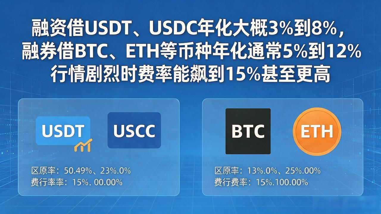 数字货币融资融券费用怎么算，手续费和年化利率各多少