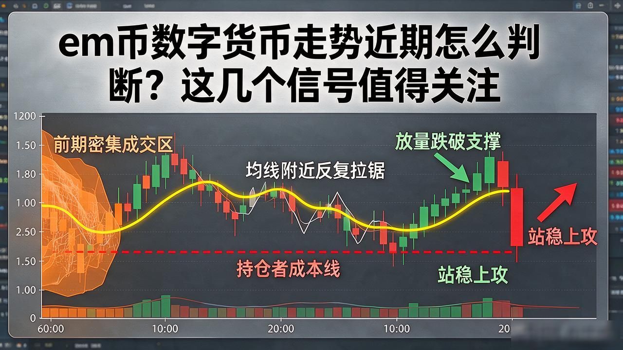 em币数字货币走势近期怎么判断？这几个信号值得关注